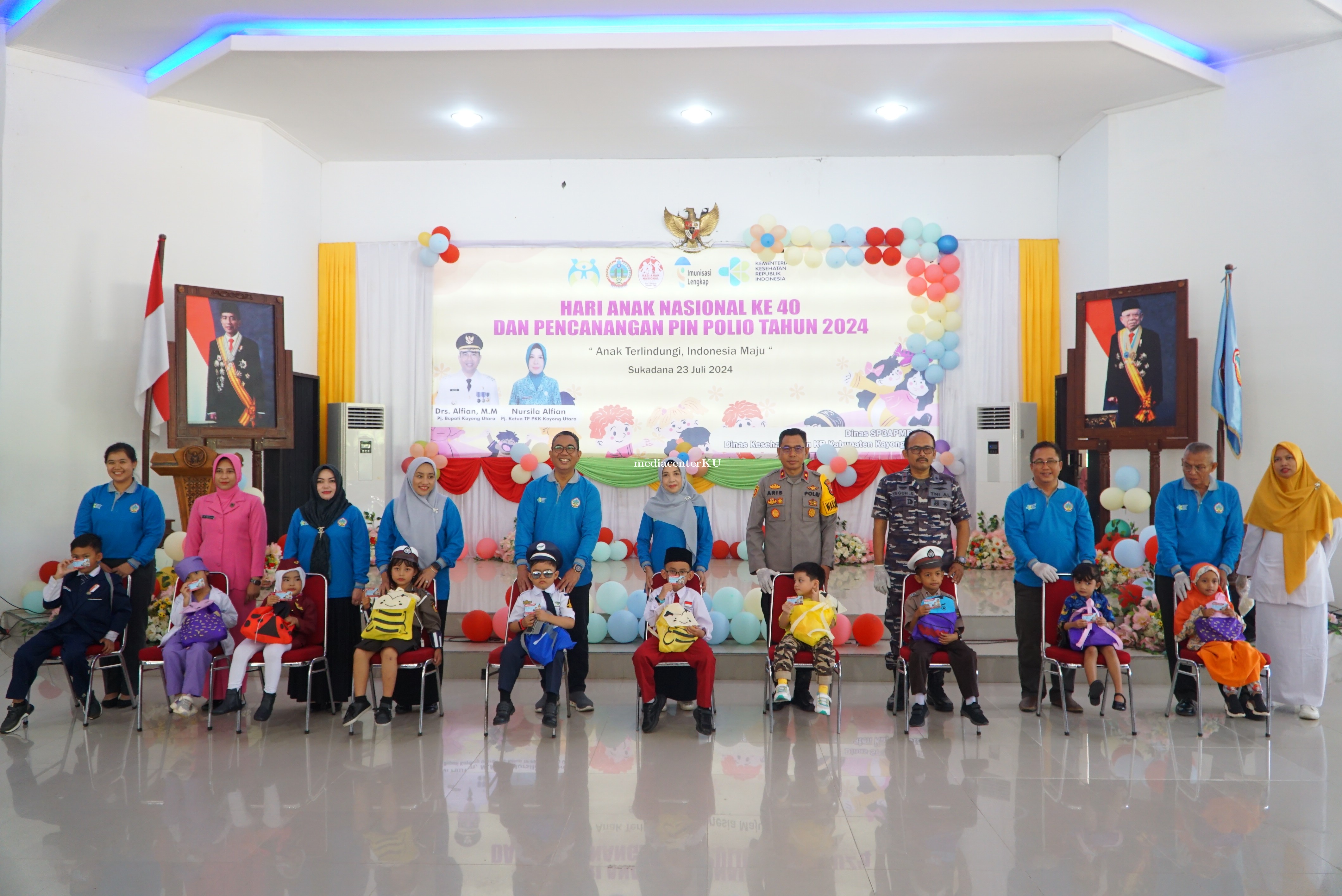 Pemerintah Daerah Kabupaten Kayong Utara Gelar Hari Anak Nasional dan Pekan Imunisasi Polio Tahun 2024